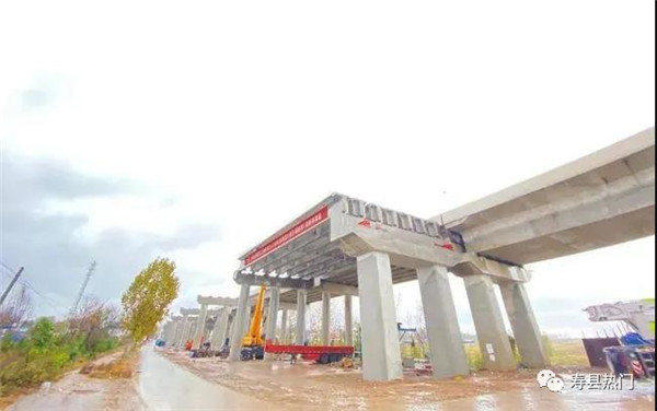 淮南壽縣東津渡大橋左幅建設迎來(lái)重要進(jìn)展！