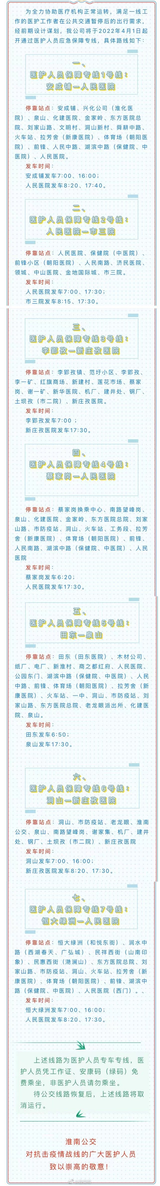 最新！淮南開(kāi)通醫護人員應急保障專(zhuān)線(xiàn)！