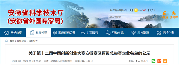 速看！淮南這兩家企業(yè)擬晉級安徽總決賽！