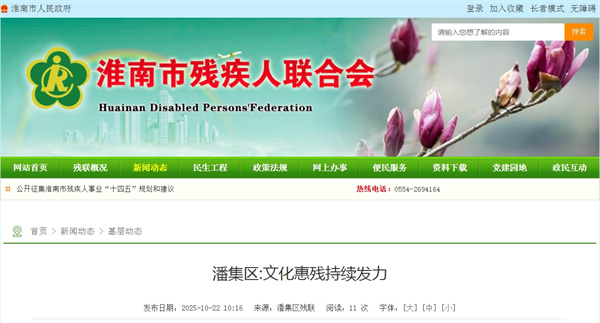 淮南市潘集區文化惠殘持續發(fā)力